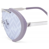 Fendi - FS Fendiland - Occhiali da Sole Pilot - Argento Palladio - Occhiali da Sole - Fendi Eyewear