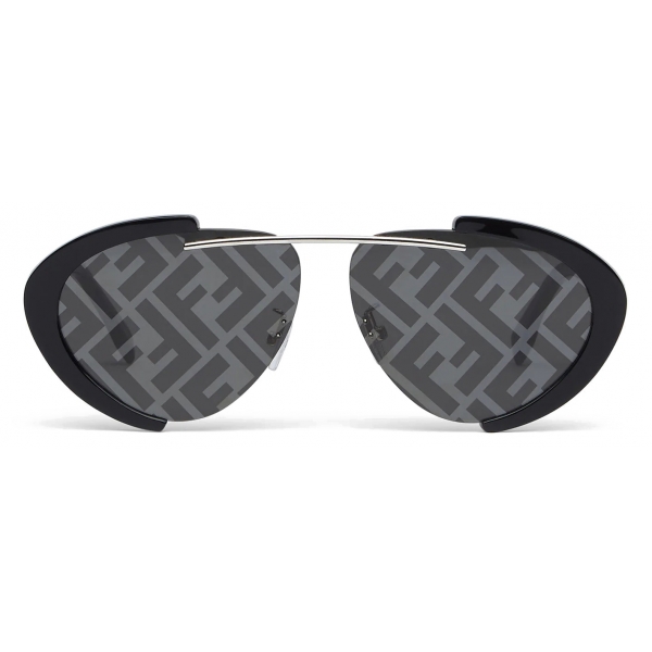 Fendi - FS Fendiland - Pilot Sunglasses - Silver Palladium - Sunglasses - Fendi  Eyewear - Avvenice