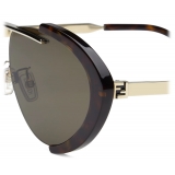 Fendi - FS Fendiland - Pilot Sunglasses - Havana Gold Green - Sunglasses - Fendi Eyewear