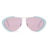 Fendi - FS Fendiland - Pilot Sunglasses - Light Blue Pink - Sunglasses - Fendi Eyewear