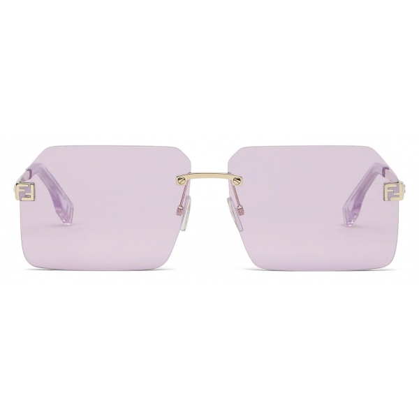 Fendi - FS Fendi Sky - Rectangular Sunglasses - Pink - Sunglasses - Fendi Eyewear