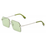 Fendi - FS Fendi Sky - Rectangular Sunglasses - Green - Sunglasses - Fendi Eyewear