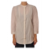 Liu Jo - Core Neck Shirt - Beige - Shirts - Made in Italy - Luxury Exclusive Collection