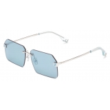 Fendi - FS Fendi Sky - Rectangular Sunglasses - Light Blue - Sunglasses - Fendi Eyewear