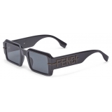 Fendi - Fendigraphy - Rectangular Sunglasses - Black - Sunglasses - Fendi Eyewear