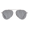 Fendi - Fendi Travel - Pilot Sunglasses - Silver Gray - Sunglasses - Fendi Eyewear