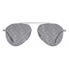 Fendi - Fendi Travel - Occhiali da Sole Pilot - Argento Grigio - Occhiali da Sole - Fendi Eyewear