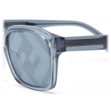 Fendi - Touch of FF - Square Sunglasses - Transparent Blue - Sunglasses - Fendi Eyewear