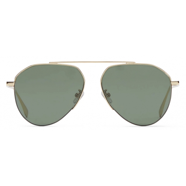 Fendi - Fendi Travel - Pilot Sunglasses - Gold Green - Sunglasses - Fendi Eyewear