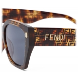 Fendi - Fendi Bold - Square Sunglasses - Havana - Sunglasses - Fendi Eyewear