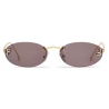 Fendi - Fendi First - Oval Sunglasses - Gray - Sunglasses - Fendi Eyewear