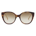 Fendi - Baguette - Round Sunglasses - Havana Brown - Sunglasses - Fendi Eyewear