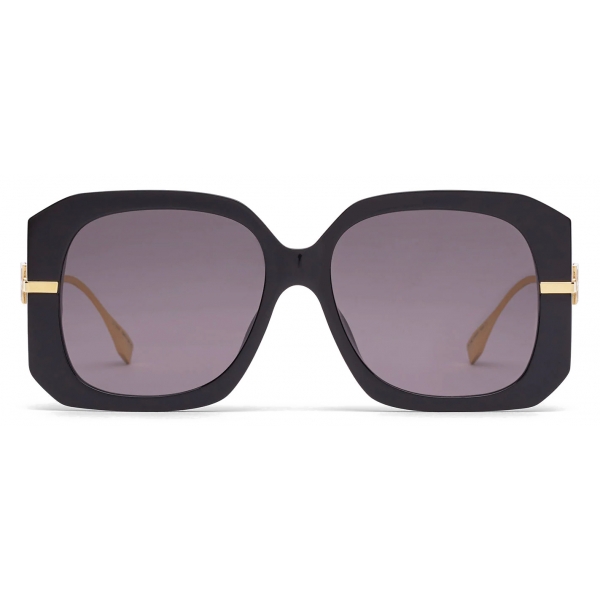 Fendi - Fendigraphy - Oversize Square Sunglasses - Black - Sunglasses - Fendi Eyewear