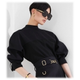 Fendi - Fendigraphy - Occhiali da Sole Squadrata Oversize - Nero - Occhiali da Sole - Fendi Eyewear