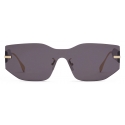 Fendi - Fendigraphy - Occhiali da Sole Rettangolare - Nero - Occhiali da Sole - Fendi Eyewear