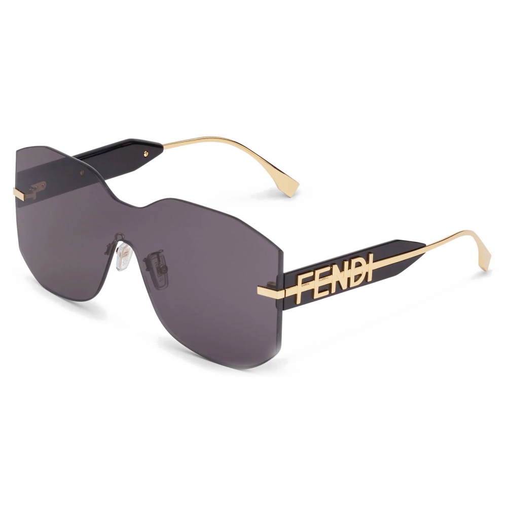 Fendi - Fendigraphy - Mask Sunglasses - Black - Sunglasses - Fendi ...