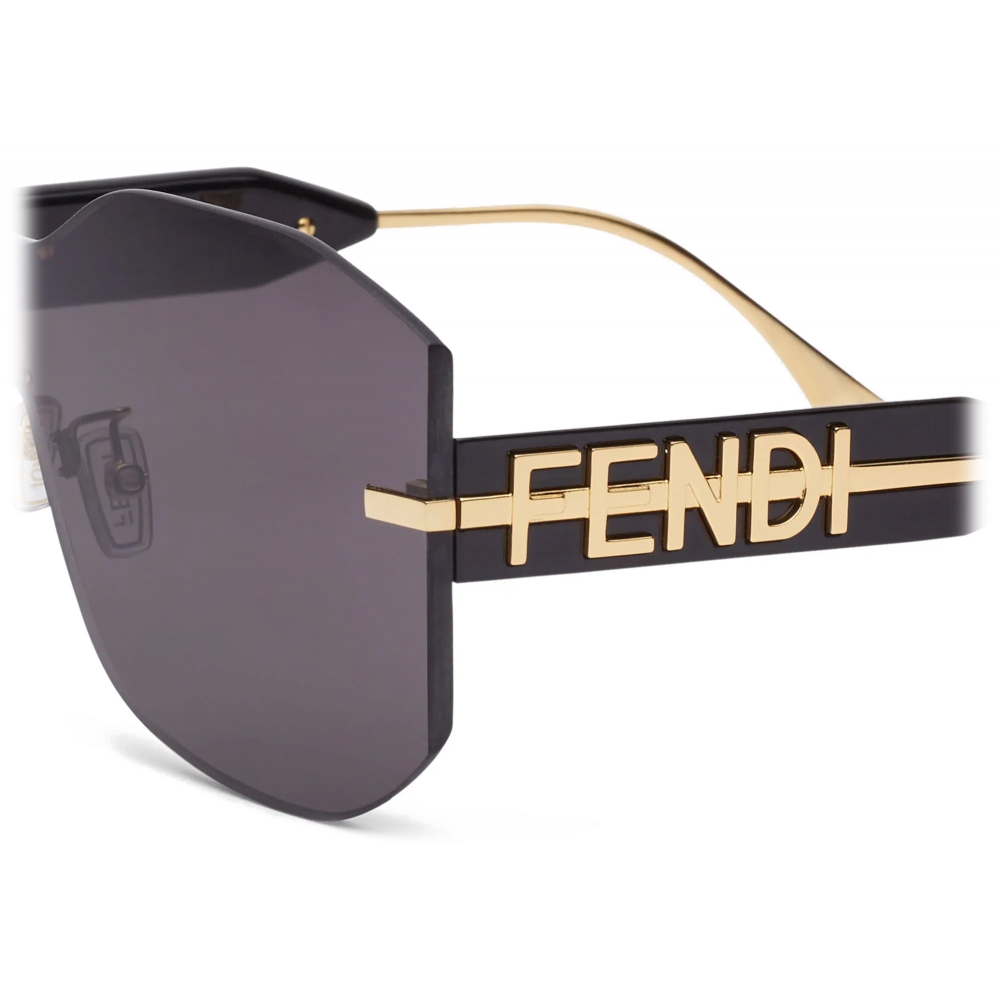 Fendi - Fendigraphy - Mask Sunglasses - Black - Sunglasses - Fendi ...
