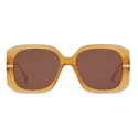 Fendi - Fendigraphy - Occhiali da Sole Squadrata - Marrone - Occhiali da Sole - Fendi Eyewear