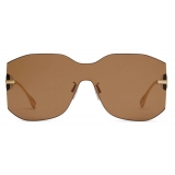 Fendi - Fendigraphy - Occhiali da Sole Rettangolare - Marrone - Occhiali da Sole - Fendi Eyewear