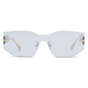 Fendi - Fendigraphy - Occhiali da Sole Rettangolare - Verde - Occhiali da Sole - Fendi Eyewear