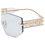 Fendi - Fendigraphy - Occhiali da Sole Rettangolare - Verde - Occhiali da Sole - Fendi Eyewear