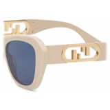 Fendi - Fendi O’Lock - Butterfly Sunglasses - Beige - Sunglasses - Fendi Eyewear