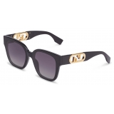 Fendi - Fendi O’Lock - Square Sunglasses - Black - Sunglasses - Fendi Eyewear