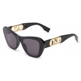 Fendi - Fendi O’Lock - Butterfly Sunglasses - Black - Sunglasses - Fendi Eyewear