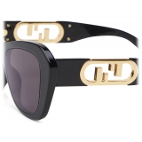 Fendi - Fendi O’Lock - Butterfly Sunglasses - Black - Sunglasses - Fendi Eyewear