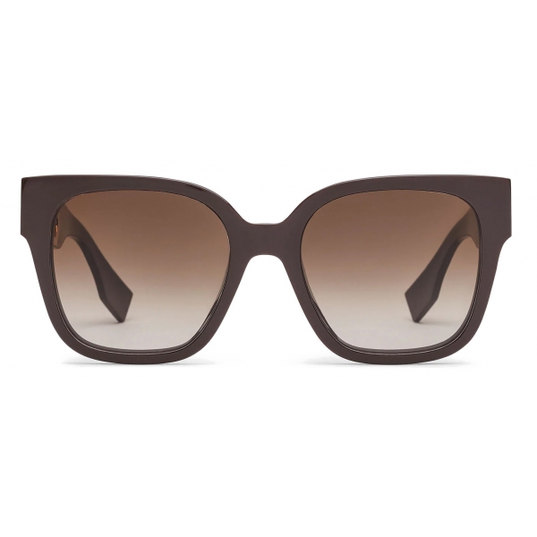Fendi - Fendi O’Lock - Square Sunglasses - Brown - Sunglasses - Fendi Eyewear