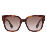 Fendi - Fendi O’Lock - Square Sunglasses - Havana - Sunglasses - Fendi Eyewear