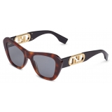 Fendi - Fendi O’Lock - Butterfly Sunglasses - Havana - Sunglasses - Fendi Eyewear