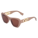 Fendi - Fendi O’Lock - Occhiali da Sole a Farfalla - Rosa - Occhiali da Sole - Fendi Eyewear