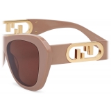 Fendi - Fendi O’Lock - Occhiali da Sole a Farfalla - Rosa - Occhiali da Sole - Fendi Eyewear