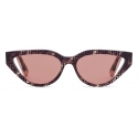 Fendi - Fendi Way - Occhiali da Sole Cat-Eye - Havana Grigio Rosa - Occhiali da Sole - Fendi Eyewear