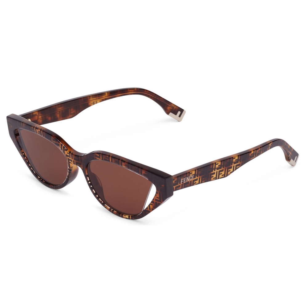 Fendi - Fendi Way - Cat-Eye Sunglasses - Havana Gray Pink - Sunglasses ...