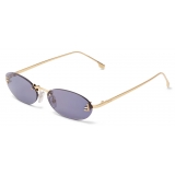 Fendi - Fendi First - Oval Sunglasses - Blue - Sunglasses - Fendi Eyewear