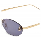 Fendi - Fendi First - Oval Sunglasses - Blue - Sunglasses - Fendi Eyewear