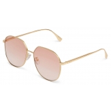 Fendi - FF - Oversize Round Sunglasses - Pink - Sunglasses - Fendi Eyewear