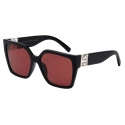 Givenchy - 4G Sunglasses in Acetate - Black Burgundy - Sunglasses - Givenchy Eyewear