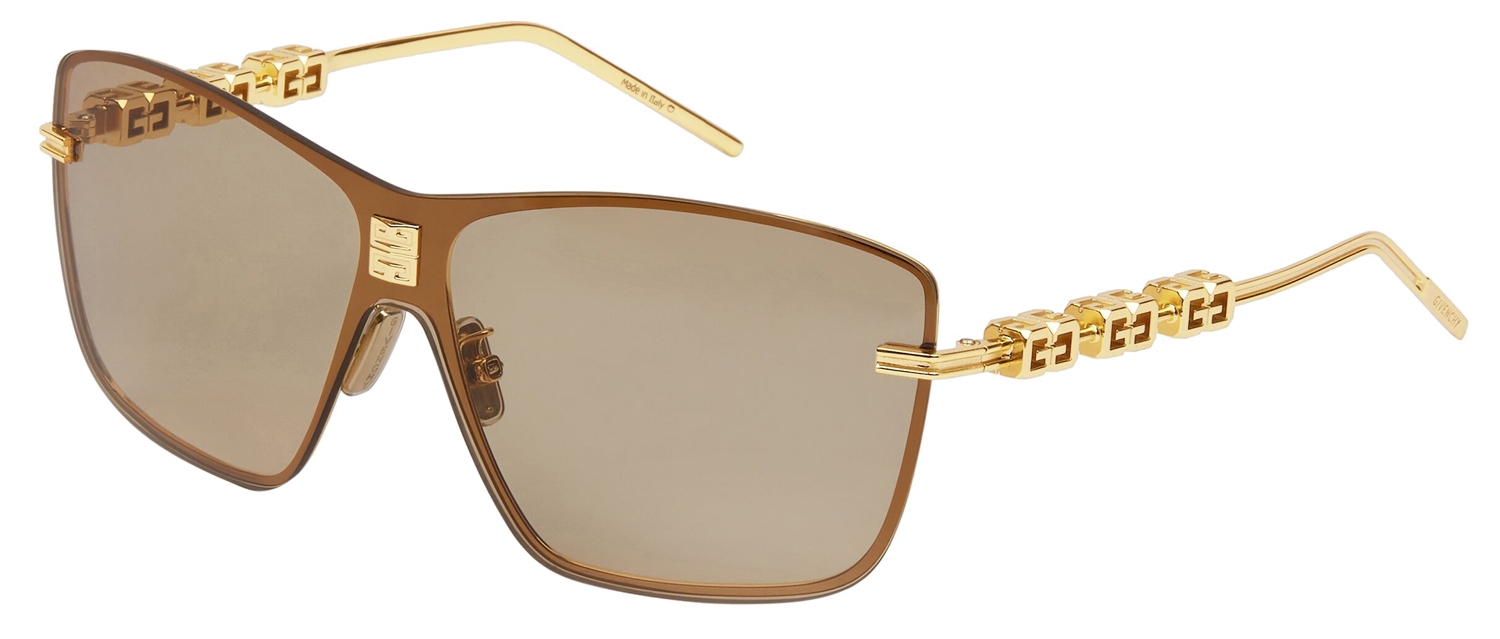【GIVENCHY】4Gem マスク サングラス ゴールデンイエロー Givenchy - 4GEM Unisex Sunglasses in Metal - Gold