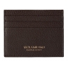 Viola Milano - Grain Leather Credit Card Holder - Brown - Handmade in Italy - Luxury Exclusive Collection