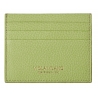 Viola Milano - Porta Carte di Credito in Pelle Pieno Fiore - Lime - Handmade in Italy - Luxury Exclusive Collection