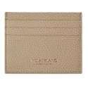 Viola Milano - Grain Leather Credit Card Holder - Sand - Handmade in Italy - Luxury Exclusive Collection