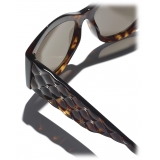 Chanel - Occhiali da Sole Ovali - Tartaruga Scuro Marrone Polarizzate - Chanel Eyewear