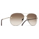 Chanel - Occhiali da Sole Pilota - Oro Marrone - Chanel Eyewear
