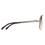 Chanel - Pilot Sunglasses - Gold Brown - Chanel Eyewear