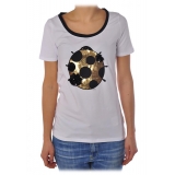 Liu Jo - T-Shirt con Stampa Coccinella - Bianco - T-Shirt - Made in Italy - Luxury Exclusive Collection