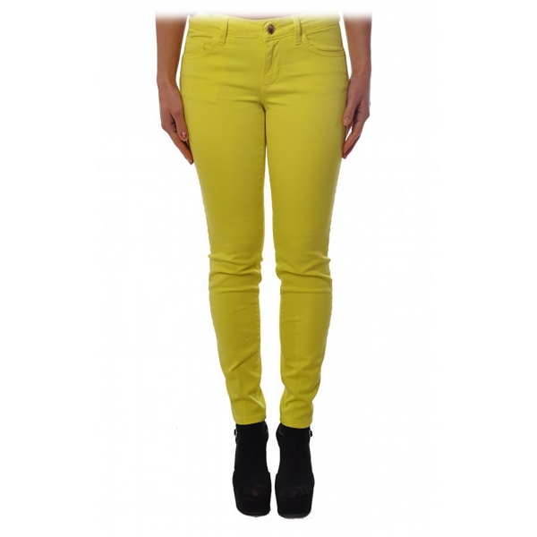 Liu Jo - Skinny Elasticized Jeans - Yellow - Trousers - Made in Italy - Luxury Exclusive Collection