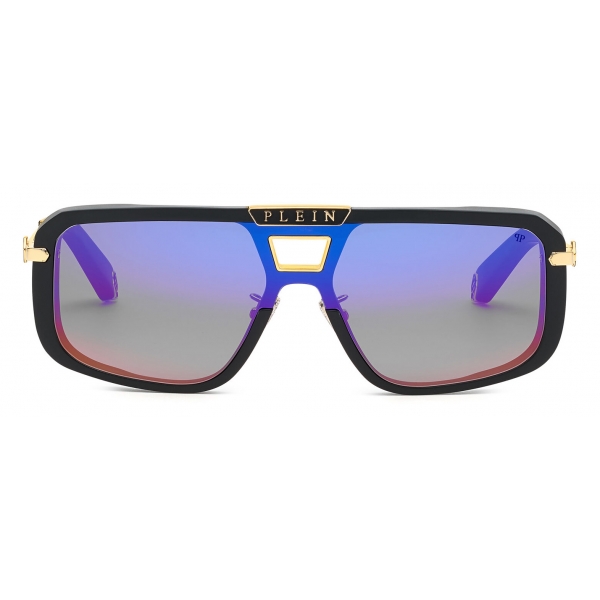 Philipp Plein - Rectangular Plein Legacy + NFT Sunglasses - Black Silver - Sunglasses - Philipp Plein